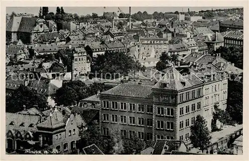 AK / Ansichtskarte Mainz_Rhein Blick ueber die Daecher der Stadt Mainz Rhein