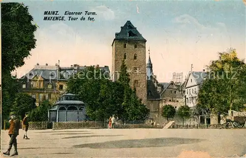 AK / Ansichtskarte Mayence Tour de fer Eiserner Turm Mayence