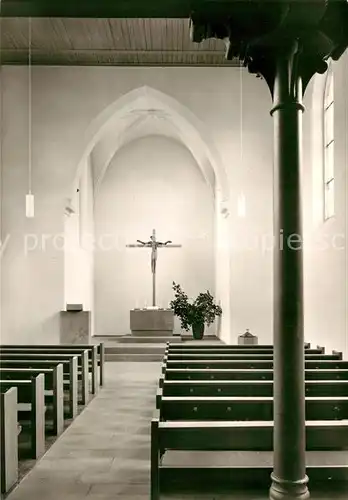 AK / Ansichtskarte Ober Floersheim Evangelische Kirche Innenansicht Psalm Ober Floersheim