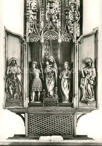 AK / Ansichtskarte Geislingen_Steige Stadtkirche Altar Geislingen_Steige