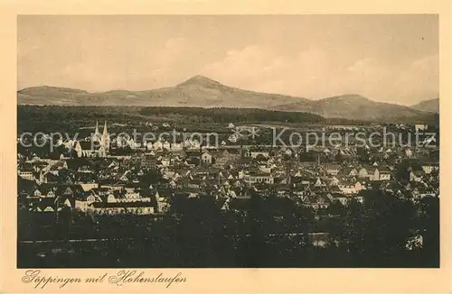 AK / Ansichtskarte Goeppingen Stadtpanorama mit Blick zum Hohenstaufen Goeppingen