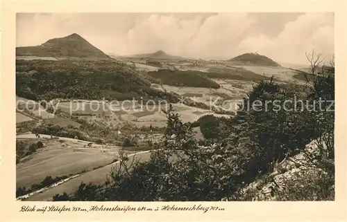 AK / Ansichtskarte Goeppingen Landschaftspanorama mit Stuifen Hohenstaufen und Hohenrechberg Goeppingen