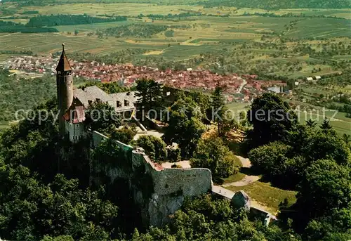 AK / Ansichtskarte Kirchheim_Teck Burg Teck Wanderheim des Schwaebischen Albvereins Fliegeraufnahme Kirchheim Teck