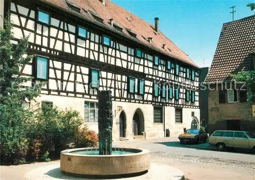 AK / Ansichtskarte Goeppingen Marstall Brunnen Fachwerk Goeppingen