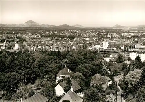 AK / Ansichtskarte Goeppingen Stadtpanorama mit den Kaiserbergen Hohenstaufen Hohenrechberg Stuifen Goeppingen