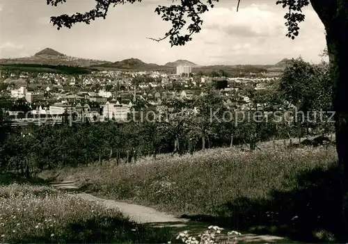 AK / Ansichtskarte Goeppingen Panorama mit den Kaiserbergen Hohenstaufen Hohenrechberg Stuifen Goeppingen