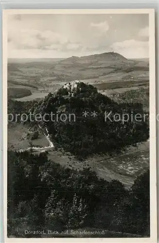 AK / Ansichtskarte Donzdorf Panorama Blick auf Scharfenschloss Donzdorf