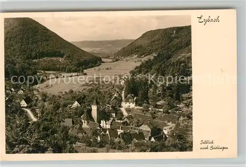 AK / Ansichtskarte Eybach_Geislingen_Steige Talblick nach Geislingen Schwaebische Alb Eybach_Geislingen_Steige