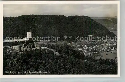 AK / Ansichtskarte Geislingen_Steige Burgruine Helfenstein Geislingen_Steige