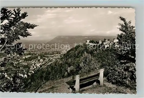 AK / Ansichtskarte Geislingen_Steige Panorama Burgruine Helfenstein Fuenftaelerstadt Schwaebische Alb Geislingen_Steige