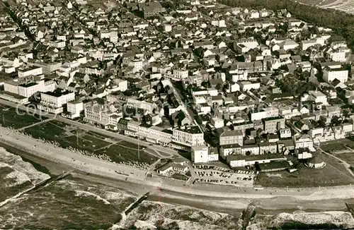 AK / Ansichtskarte Norderney_Nordseebad Kaiserstrasse Fliegeraufnahme Norderney_Nordseebad