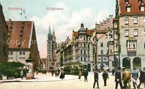 AK / Ansichtskarte Nuernberg Koenigstrasse Nuernberg