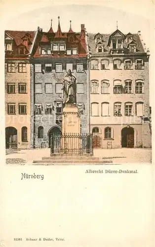 AK / Ansichtskarte Nuernberg Albrecht Duerer Denkmal Nuernberg