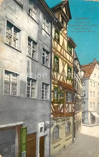 AK / Ansichtskarte Nuernberg Wohnhaus des Meistersingers Hans Sachs Nuernberg