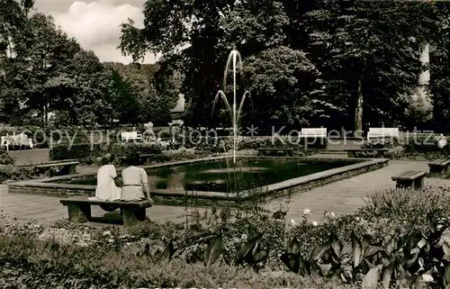 AK / Ansichtskarte Bad_Driburg Partie im Kurpark Bad_Driburg