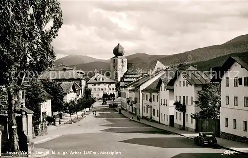 AK / Ansichtskarte Lam_Oberpfalz Marktplatz Lam_Oberpfalz