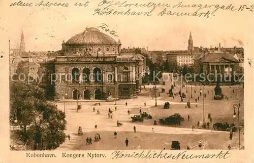 AK / Ansichtskarte Kobenhavn Kongns Nytorv Theater Kobenhavn