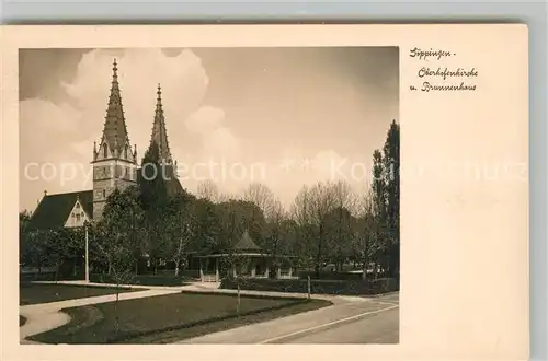 AK / Ansichtskarte Goeppingen Oberhofenkirche Brunnenhaus Goeppingen