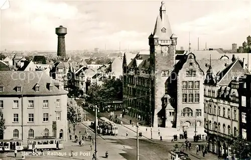 AK / Ansichtskarte Hamborn Rathaus und Post Hamborn