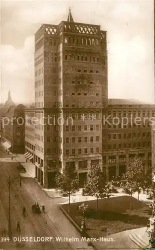 AK / Ansichtskarte Duesseldorf Wilhelm Marx Haus Duesseldorf