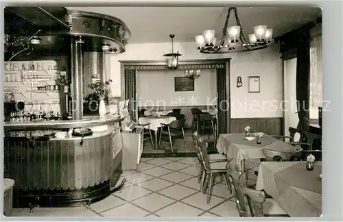 AK / Ansichtskarte Bad_Berleburg Hotel Hagedorn Restaurant Theke Bad_Berleburg