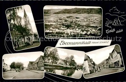 AK / Ansichtskarte Ebermannstadt Panorama Kirche  Ebermannstadt