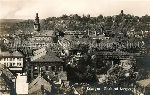 AK / Ansichtskarte Erlangen Panorama Burgberg Erlangen