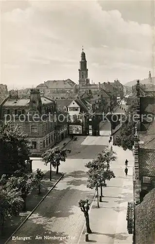 AK / Ansichtskarte Erlangen Nuernberger Tor Erlangen