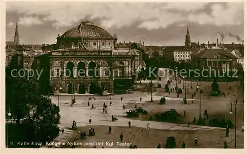 AK / Ansichtskarte Kobenhavn Kongens Nytorv Konigliches Teater Kobenhavn