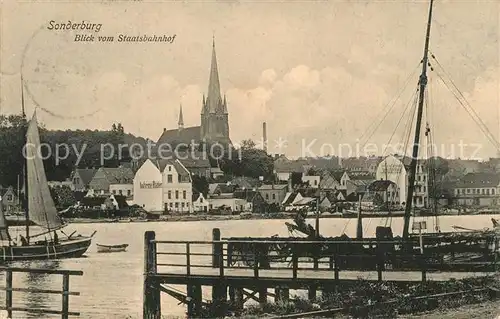 AK / Ansichtskarte Sonderburg Blick vom Staatsbahnhof Sonderburg