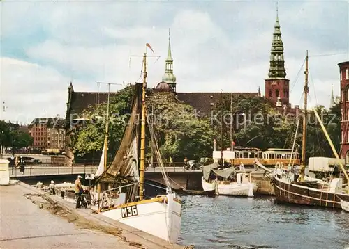 AK / Ansichtskarte Kobenhavn Kanal Holmens Kirke Kobenhavn