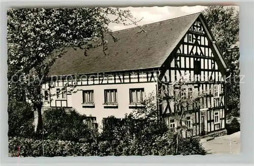 AK / Ansichtskarte Rinthe Pension Homrighausen Fachwerkhaus Rinthe