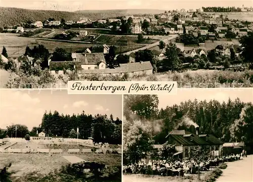 AK / Ansichtskarte Finsterbergen Panorama Schwimmbad Gaststaette Finsterbergen