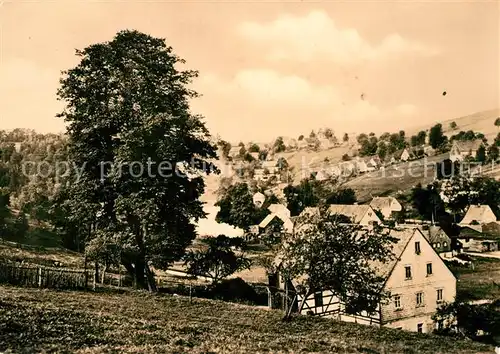 AK / Ansichtskarte Dorfchemnitz_Sayda Panorama 