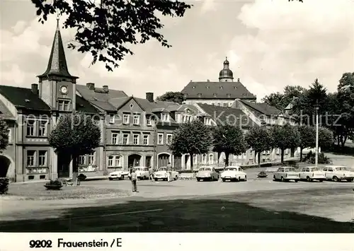 AK / Ansichtskarte Frauenstein_Brand Erbisdorf Platz des Friedens Rathaus Frauenstein