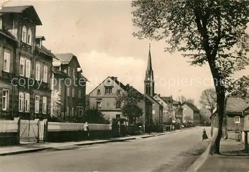 AK / Ansichtskarte Gruena_Sachsen Karl Marx Strasse Gruena Sachsen