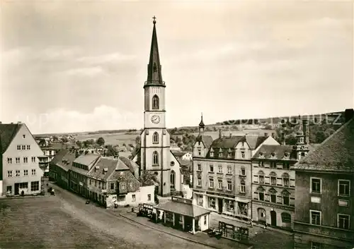 AK / Ansichtskarte Stollberg_Erzgebirge Hauptmarkt Kirche Stollberg Erzgebirge