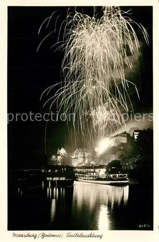 AK / Ansichtskarte Meersburg_Bodensee Festbeleuchtung Meersburg Bodensee