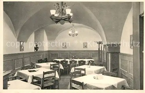 AK / Ansichtskarte Meersburg_Bodensee Ratskeller Speisesaal Meersburg Bodensee