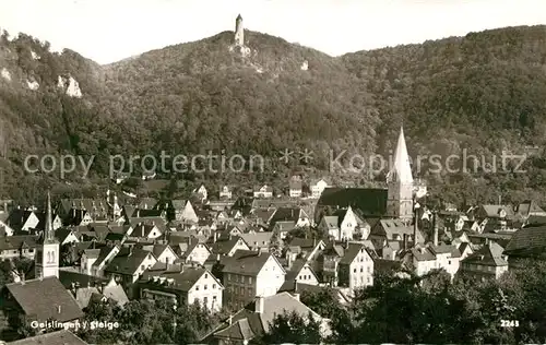 AK / Ansichtskarte Geislingen_Steige Panorama Burg Geislingen_Steige