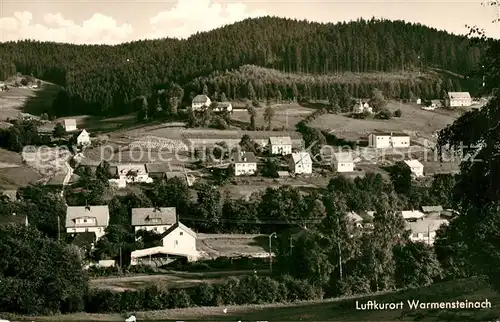 AK / Ansichtskarte Warmensteinach Panorama mit Waldbaude Warmensteinach