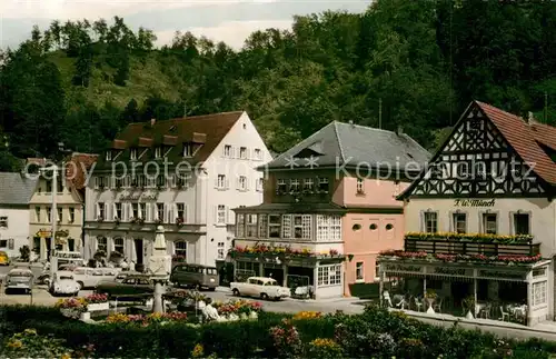 AK / Ansichtskarte Bad_Berneck Partie am Marktplatz Bad_Berneck