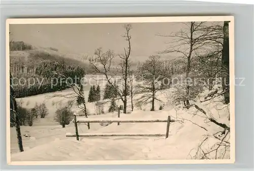 AK / Ansichtskarte Bad_Berleburg Winterlandschaft Bad_Berleburg