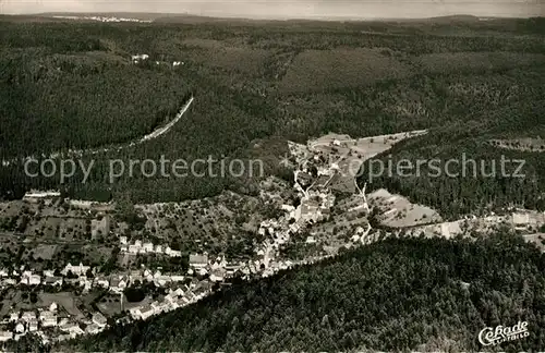 AK / Ansichtskarte Calmbach_Enz Fliegeraufnahme Schoemberg Calmbach Enz