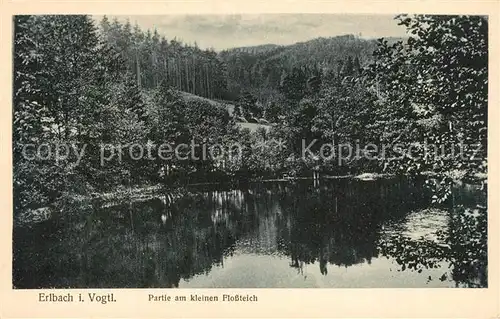 AK / Ansichtskarte Erlbach_Vogtland Flossteich Erlbach_Vogtland