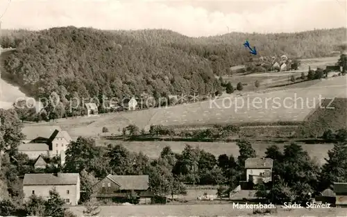 AK / Ansichtskarte Markersbach_Bahratal Panorama Markersbach Bahratal