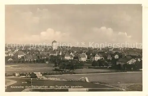 AK / Ansichtskarte Klotzsche Blick vom Dachgarten des Flughafens Klotzsche