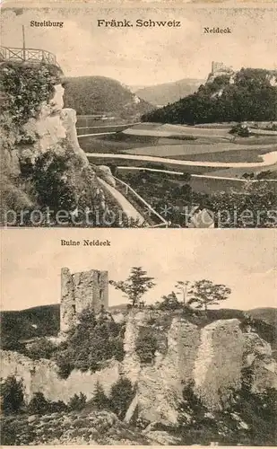 AK / Ansichtskarte Fraenkische_Schweiz Streitburg Neideck Ruine Neideck Fraenkische Schweiz