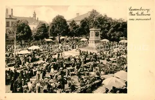 AK / Ansichtskarte Luxembourg_Luxemburg Place Guillaume Monument Luxembourg Luxemburg