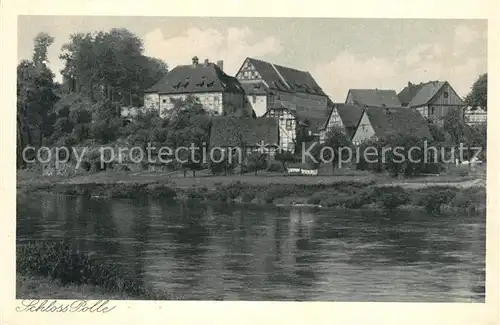 AK / Ansichtskarte Polle_Oberweser Schloss Polle_Oberweser